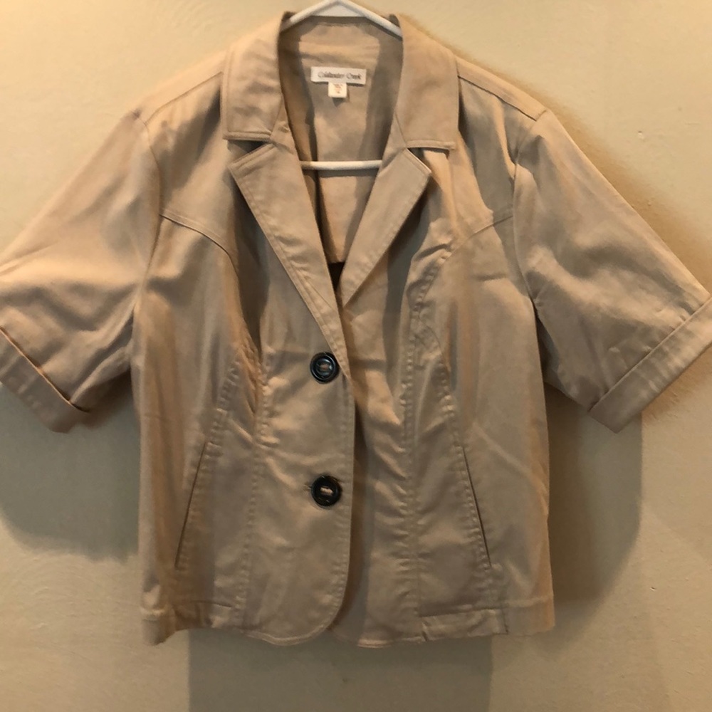 Coldwater Creek shorty sleeved cotton jacket